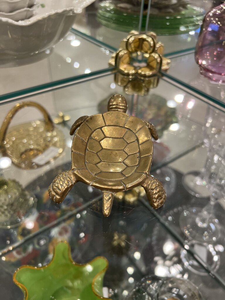 Brass Turtle Trinket Dish