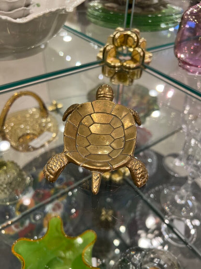 Brass Turtle Trinket Dish