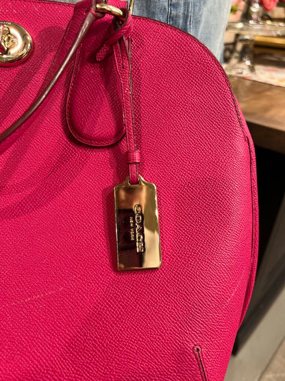 Peyton Pink Heather Dome Satchel Bag