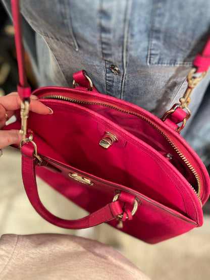 Peyton Pink Heather Dome Satchel Bag