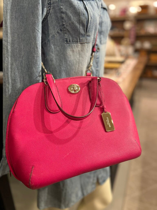 Peyton Pink Heather Dome Satchel Bag