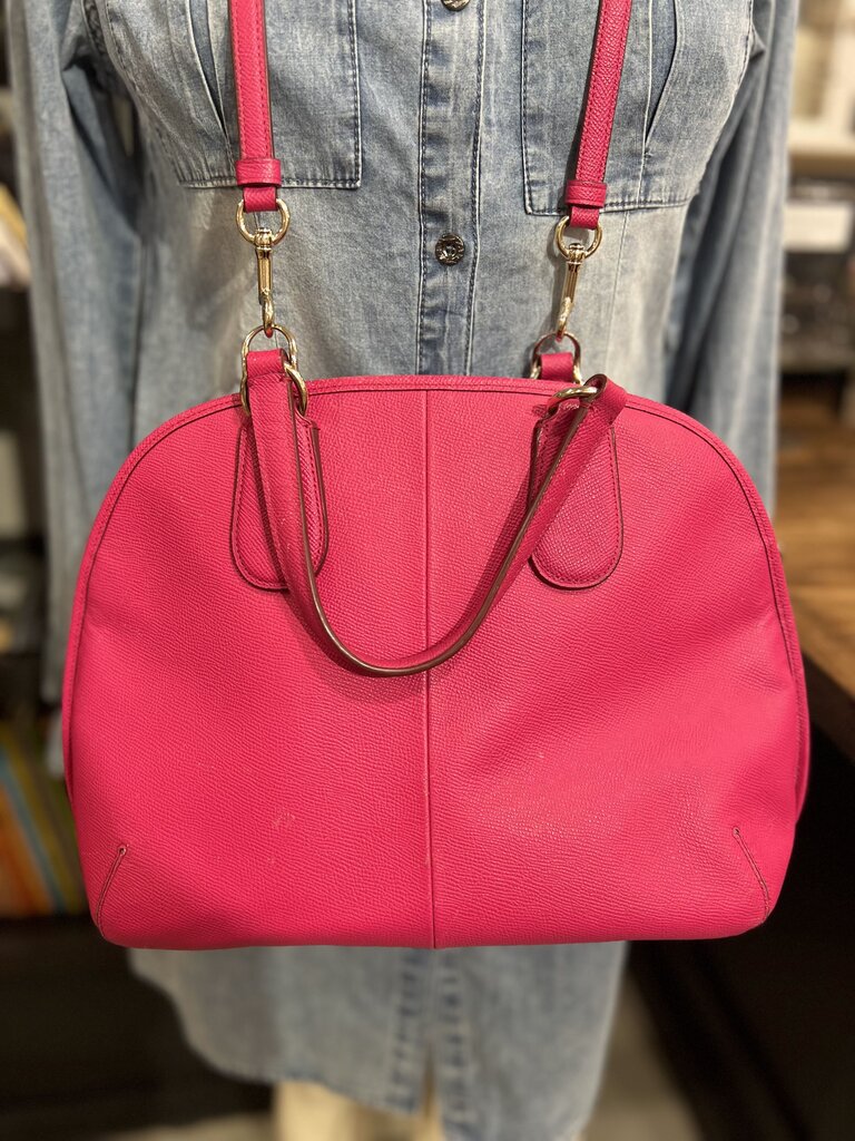 Peyton Pink Heather Dome Satchel Bag