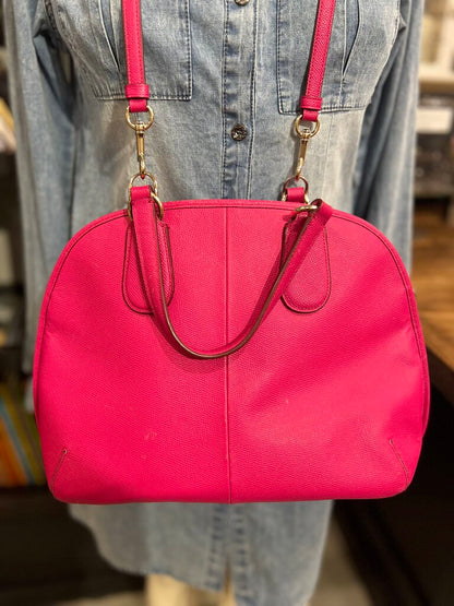 Peyton Pink Heather Dome Satchel Bag