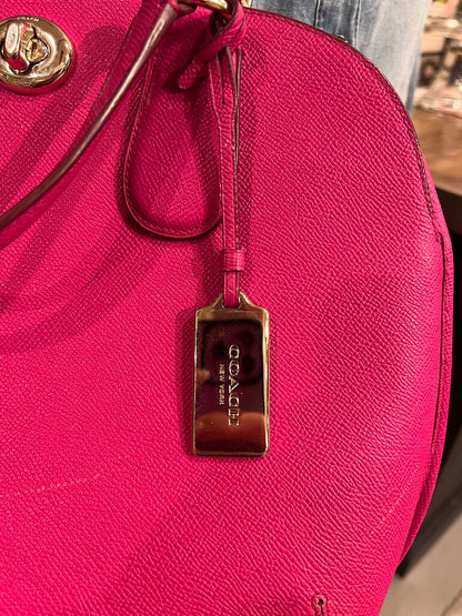 Peyton Pink Heather Dome Satchel Bag