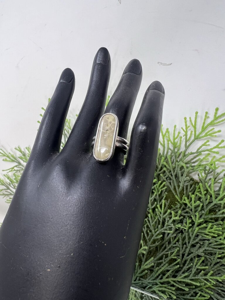 Baltic Amber Sterling Ring