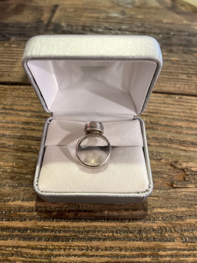 Australian Fire Opal Sterling Ring