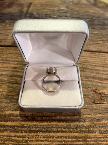 Australian Fire Opal Sterling Ring