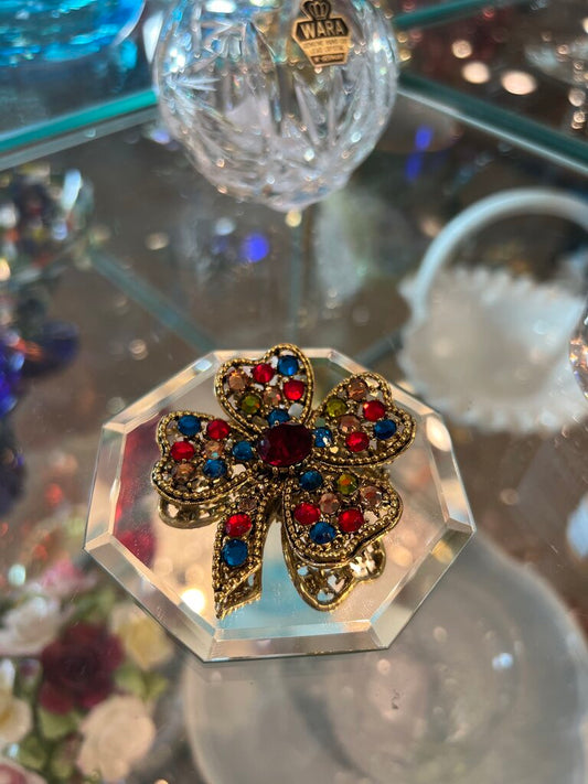 WEISS 4 Leaf Clover Brooch