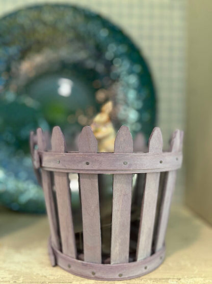 Longaberger Purple Picket Fence Easter Basket