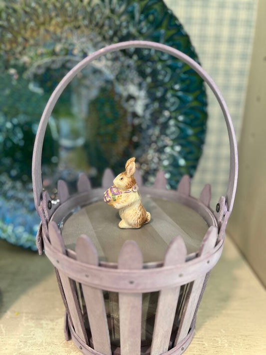 Longaberger Purple Picket Fence Easter Basket