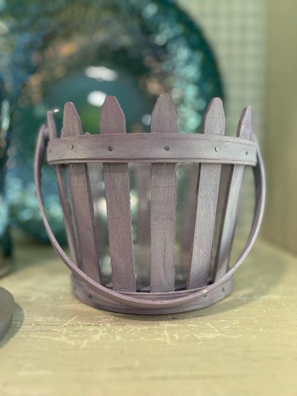 Longaberger Purple Picket Fence Easter Basket