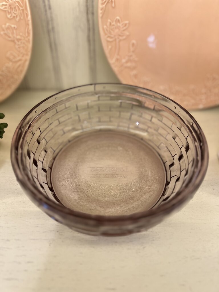 Longaberger Purple Bunny Nesting Dish