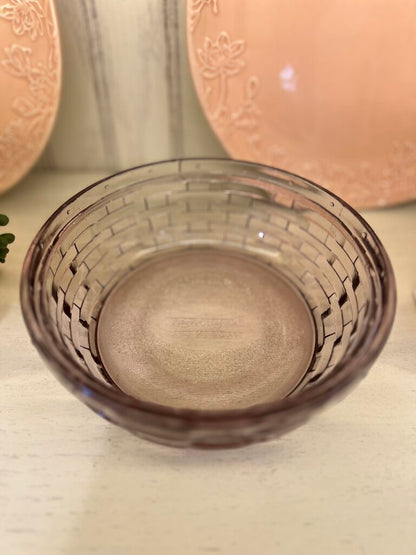 Longaberger Purple Bunny Nesting Dish