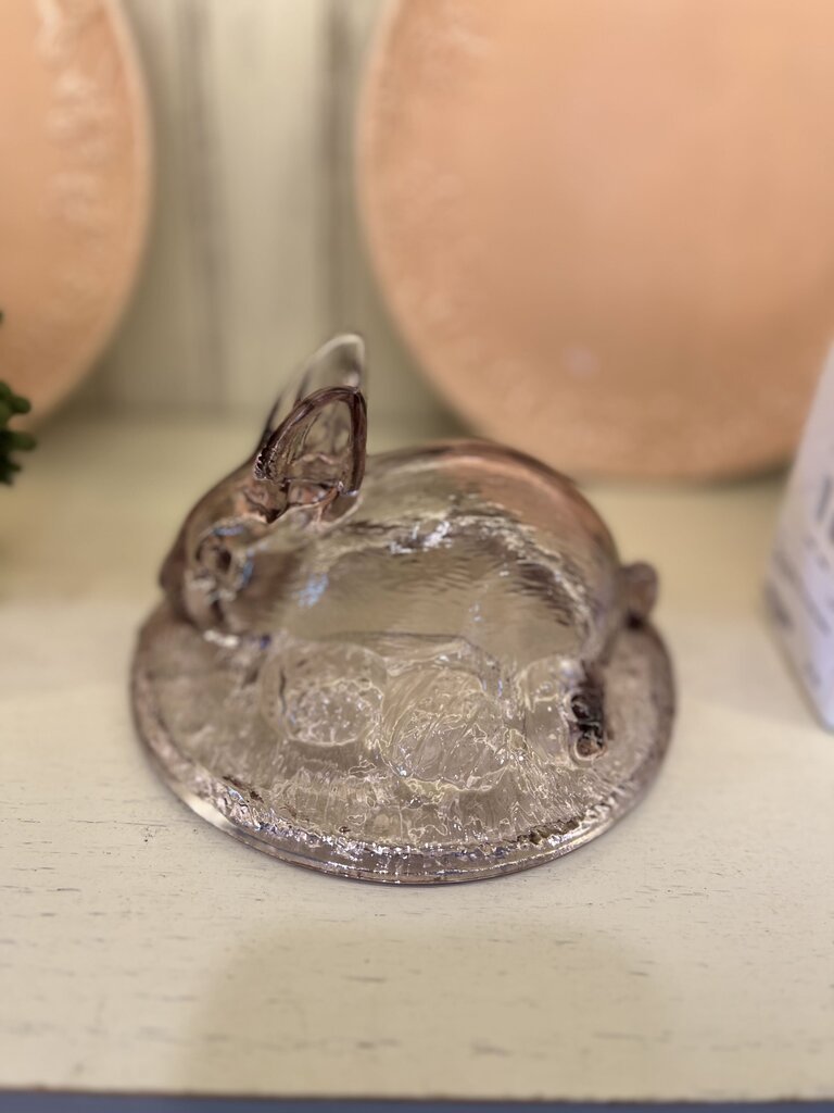 Longaberger Purple Bunny Nesting Dish