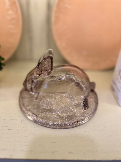 Longaberger Purple Bunny Nesting Dish