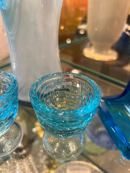 Blue Egg Cup Longaberger Weaved