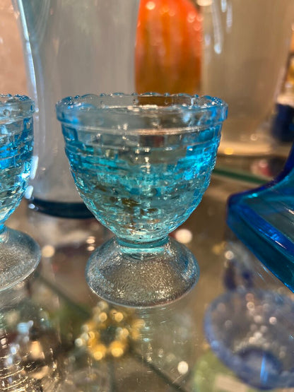 Blue Egg Cup Longaberger Weaved
