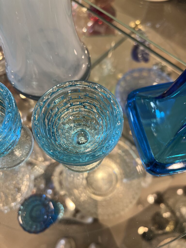 Blue Egg Cup Longaberger Weaved