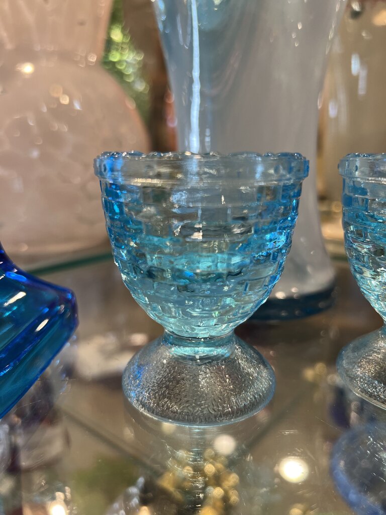 Blue Egg Cup Longaberger Weaved