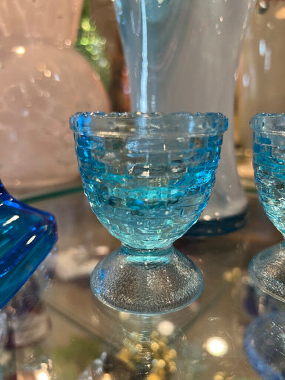 Blue Egg Cup Longaberger Weaved