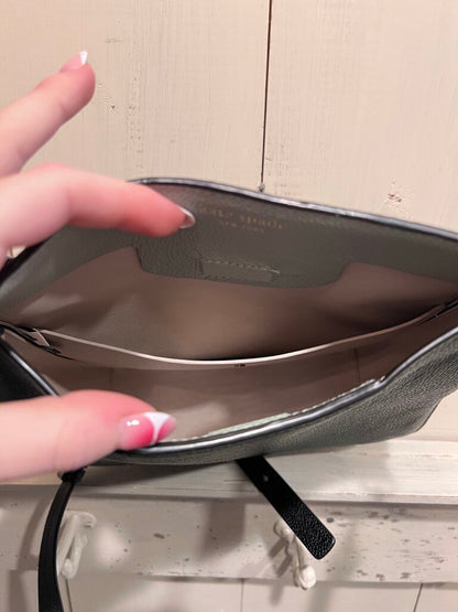 Kate Spade Army Green Leather Crossbody Purse