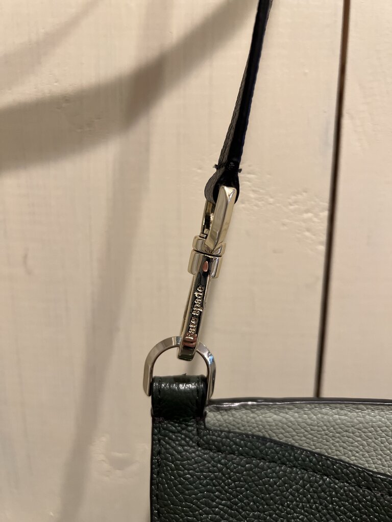 Kate Spade Army Green Leather Crossbody Purse