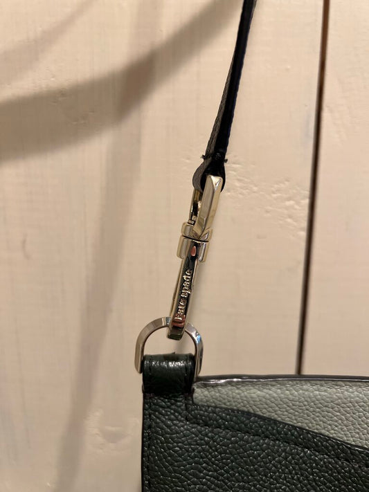 Kate Spade Emma Army Green Leather Crossbody Purse