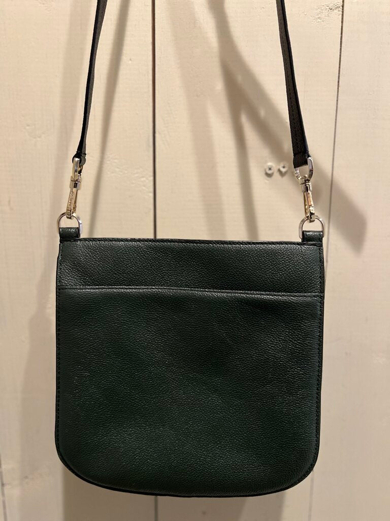 Kate Spade Army Green Leather Crossbody Purse