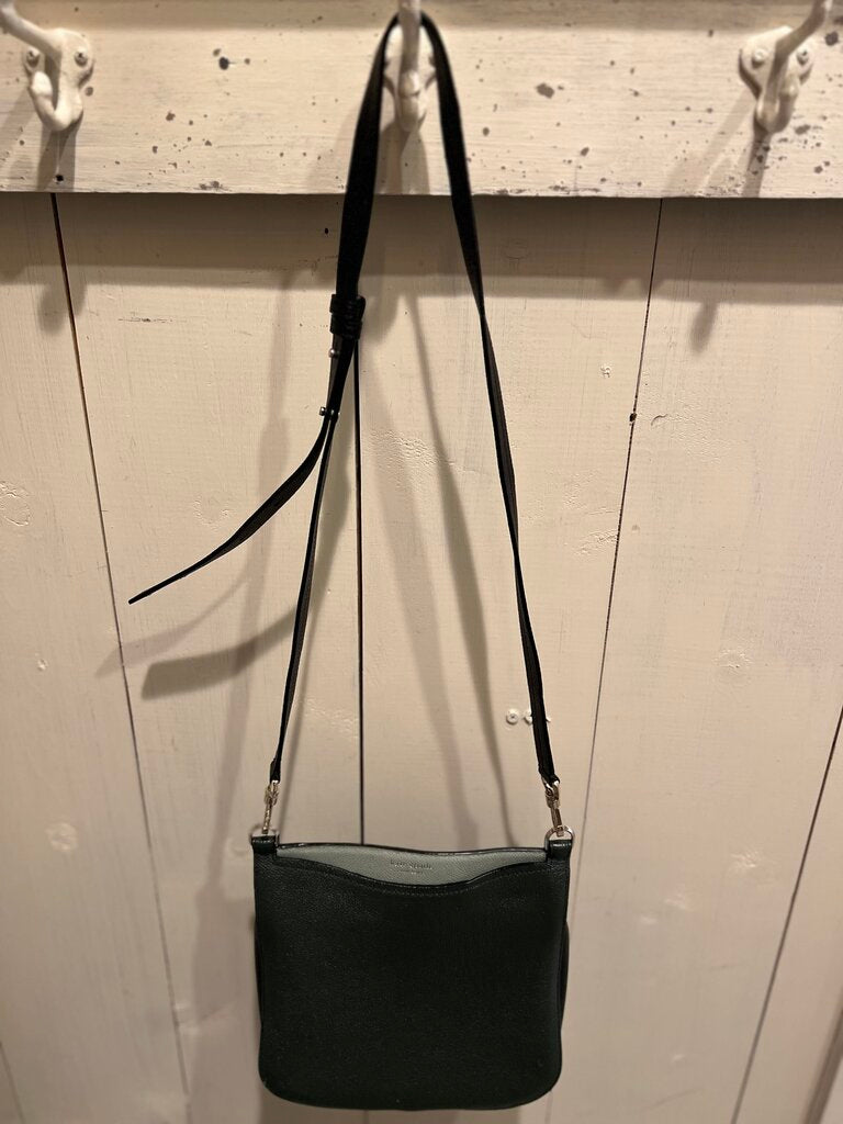 Kate Spade Army Green Leather Crossbody Purse