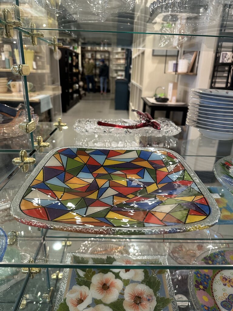 Peggy Karr Fused Art Glass Dish Stained Glass