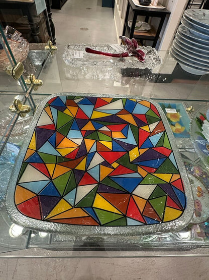 Peggy Karr Fused Art Glass Dish Stained Glass