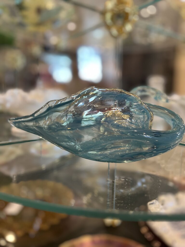 Vintage Hand Blown Swan Dish