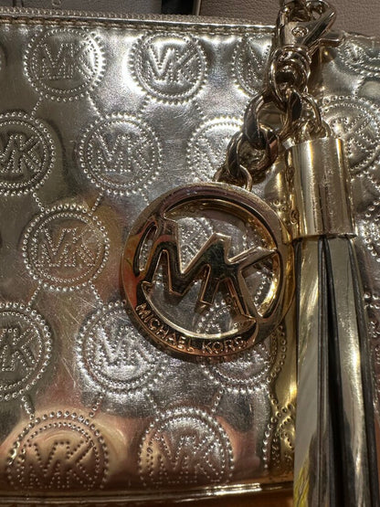 Michael Kors Estee Lauder Gold Cosmetic Bag w Hangtag