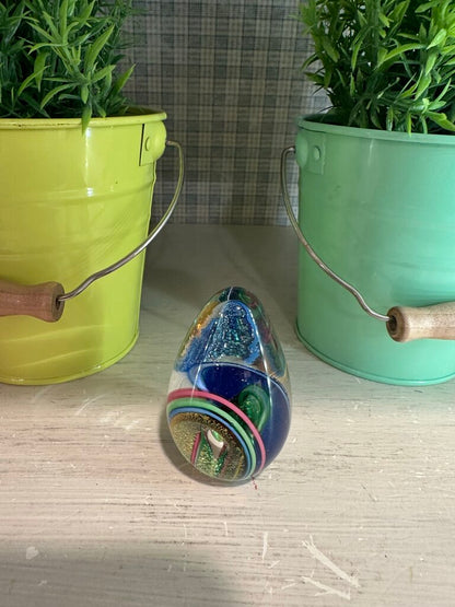 Glass Eye Studio Egg Paperweight