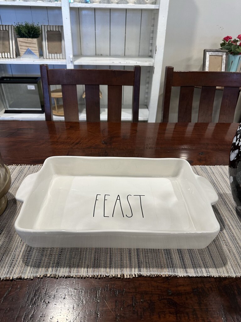 Rae Dunn Feast Casserole Dish