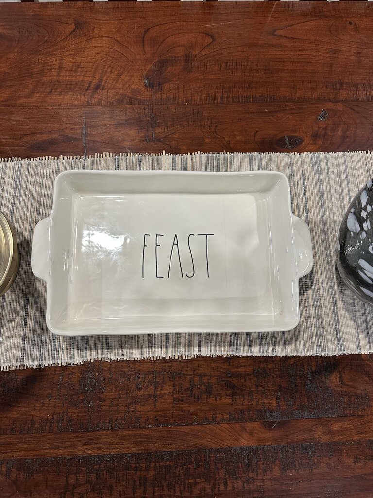 Rae Dunn Feast Casserole Dish