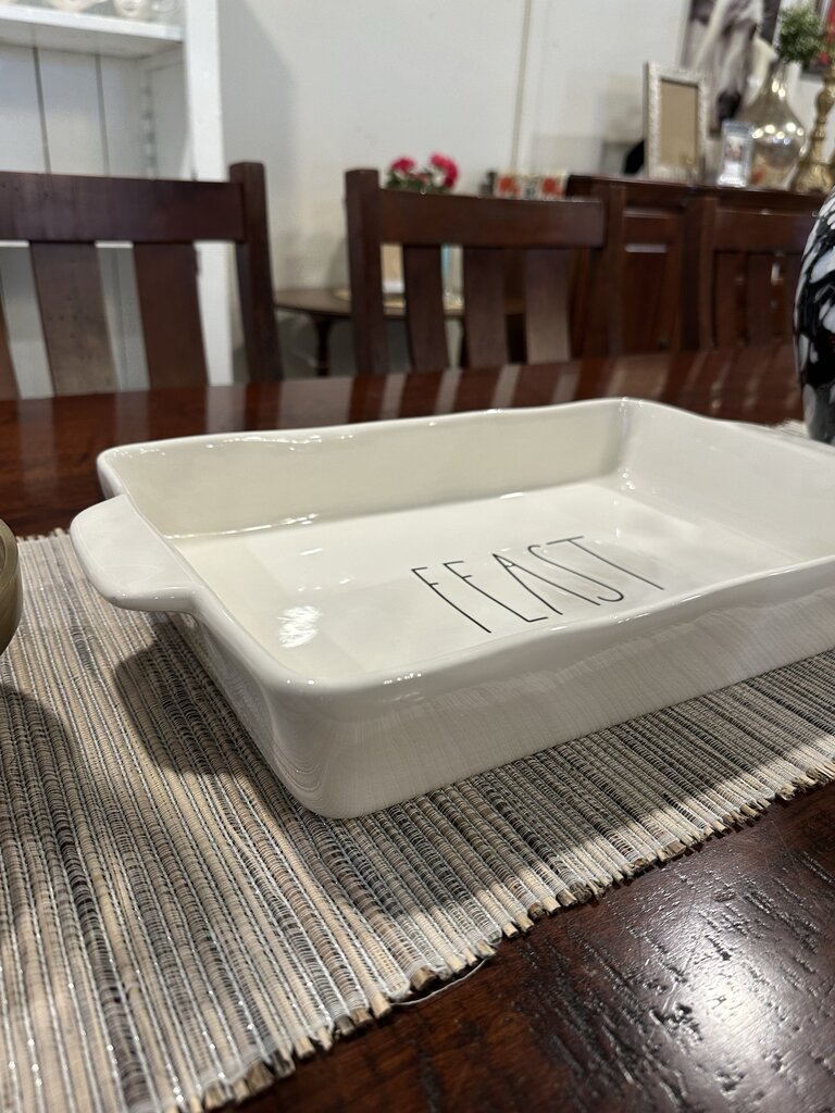Rae Dunn Feast Casserole Dish