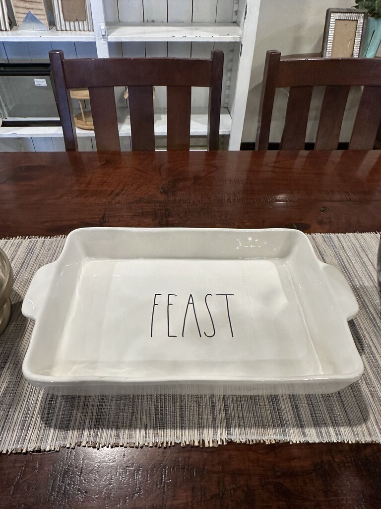 Rae Dunn Feast Casserole Dish