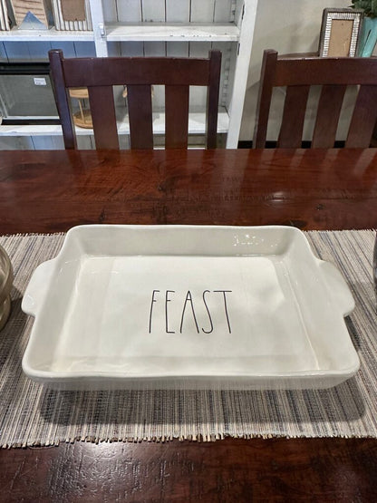 Rae Dunn Feast Casserole Dish