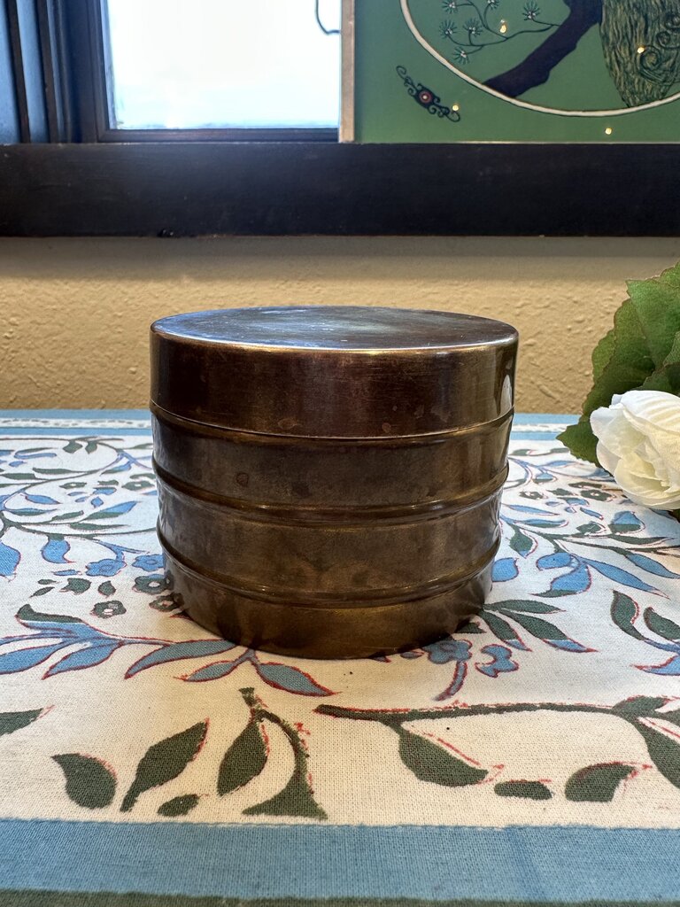 Brass Round Trinket Jar