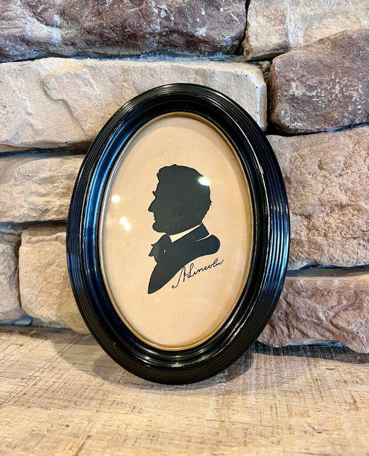 Abraham Lincoln Silhouette Framed