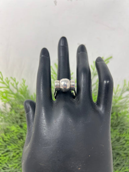 Sterling Silver Modernist Ball Ring