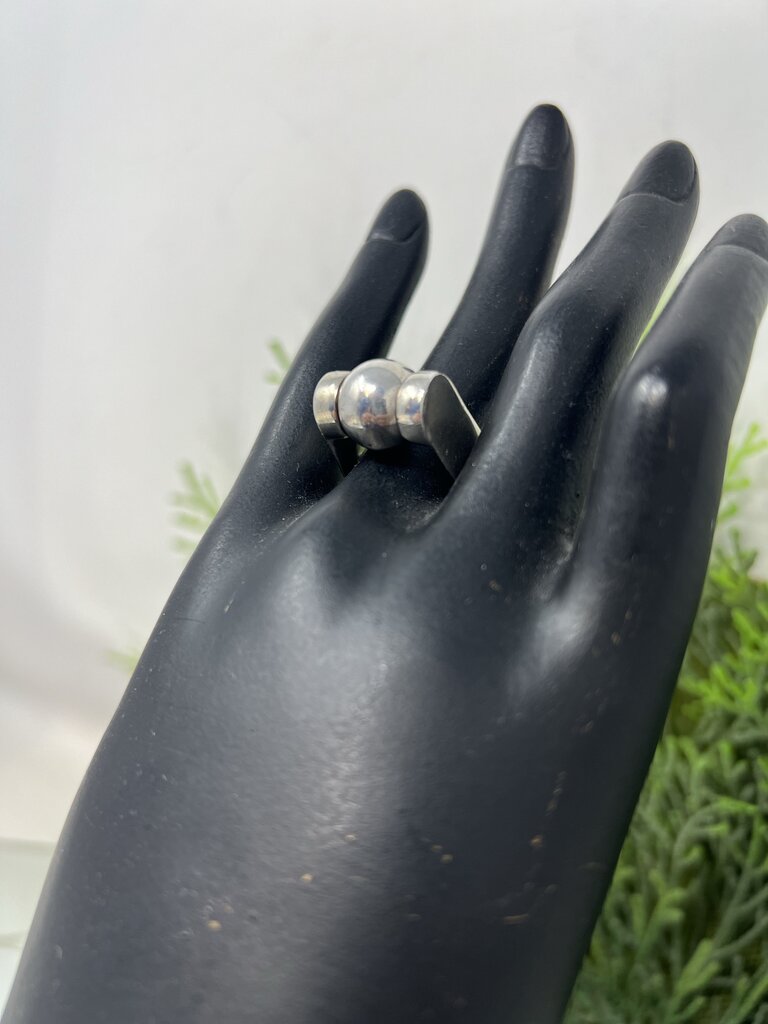Sterling Silver Modernist Ball Ring