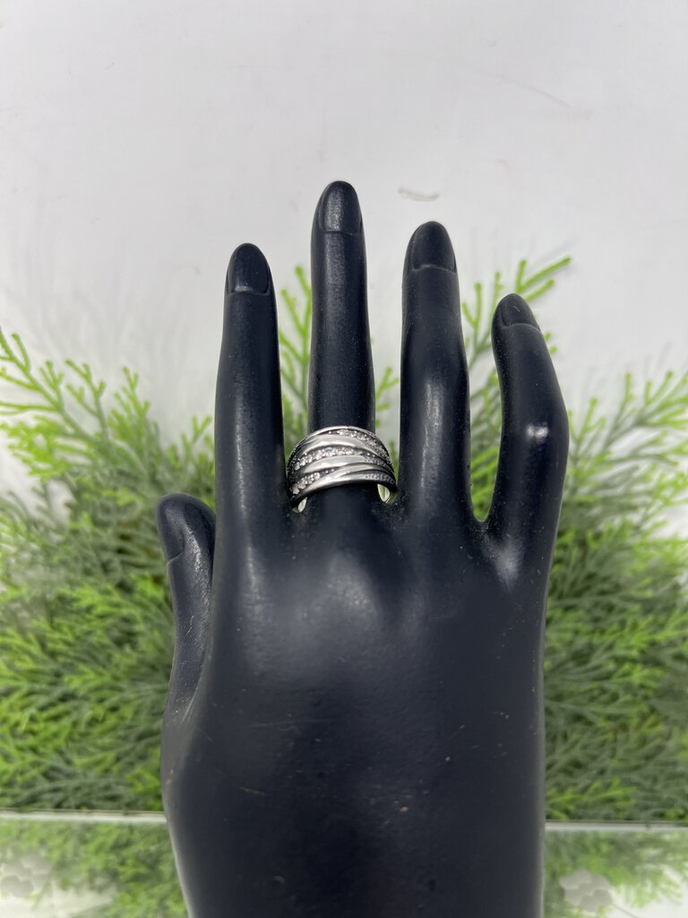 Silpada Sterling Silver Pave Cubic Zirconia Ring