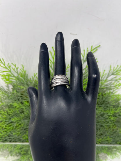 Silpada Sterling Silver Pave Cubic Zirconia Ring