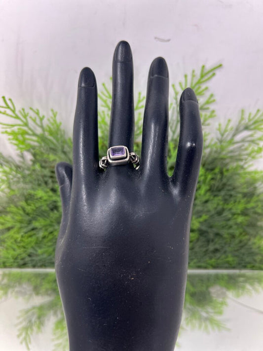 Silpada Misty Morning Sterling Silver Amythest Ring