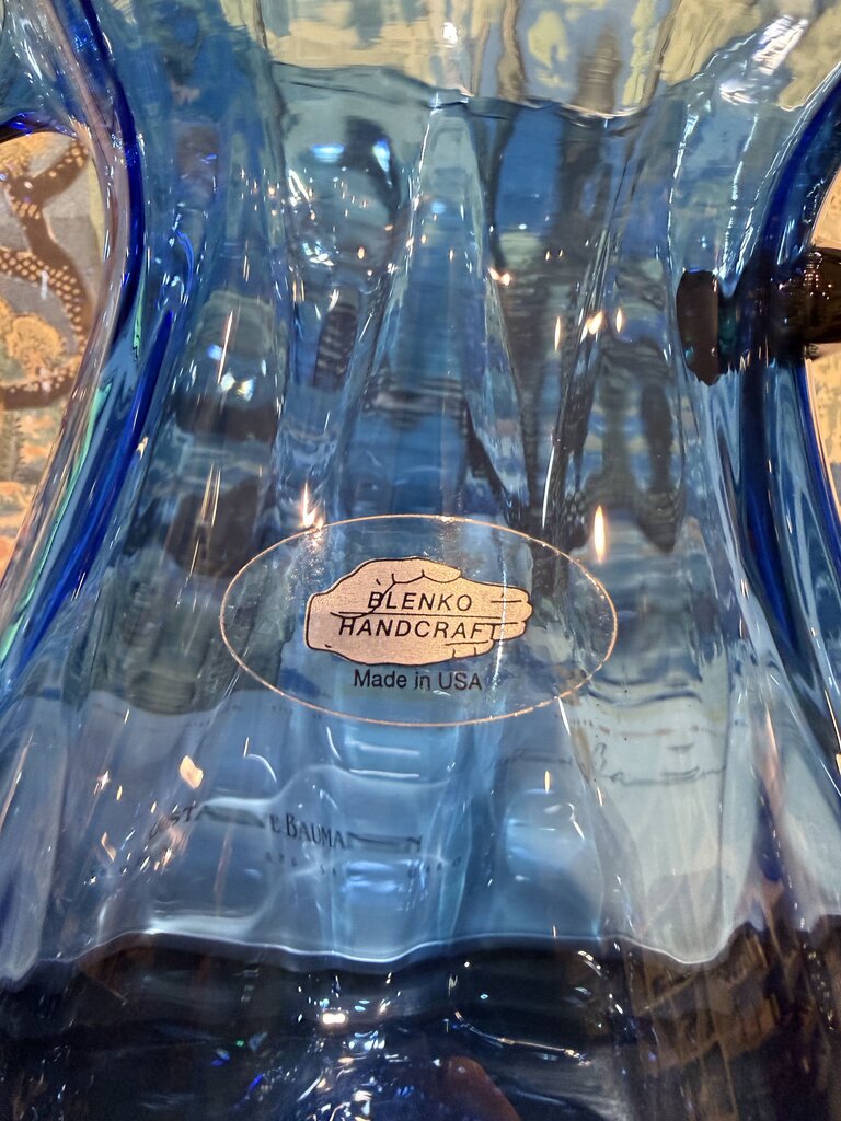 Blenko Pitcher Applied Handle