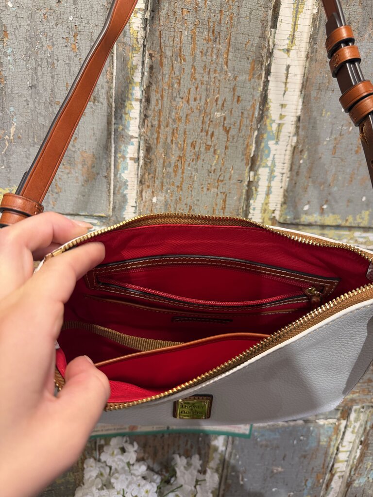 Dooney&Bourke White Leather Shoulder Bag