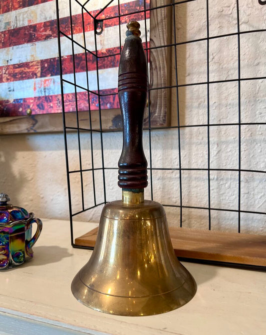 Vintage Handheld Brass Bell