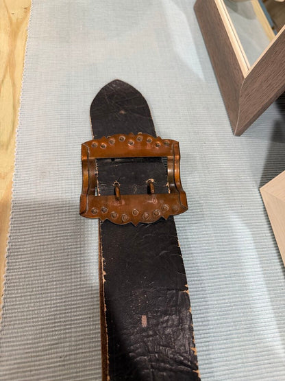 bell on leather strap